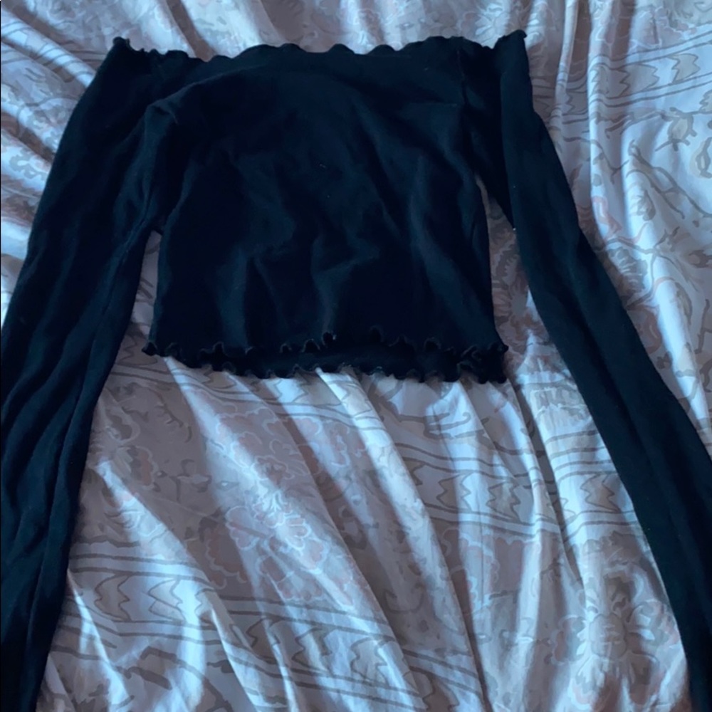 Brandy Melville Black off the shoulder top